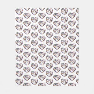 Retro Halloween Ghosts with Roller Blades Fleece Blanket