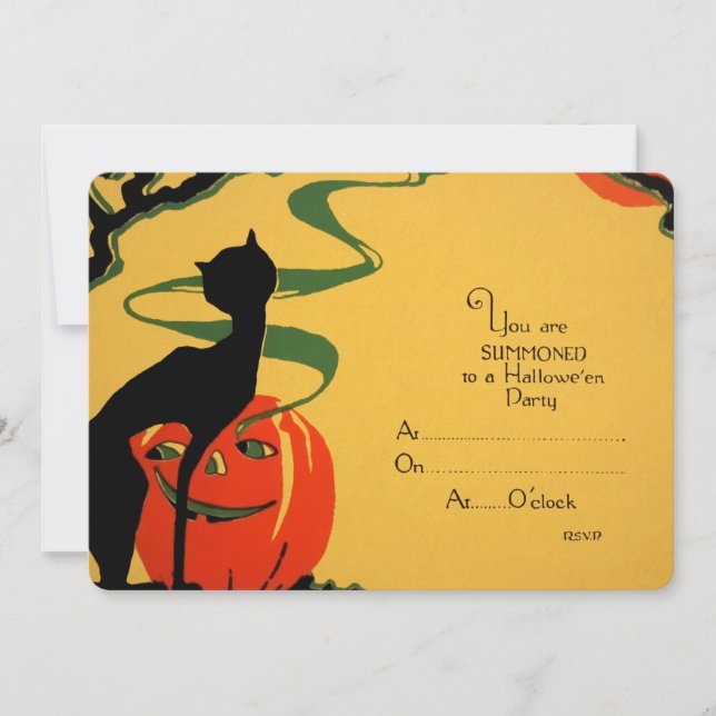 Retro Halloween Invitation (Front)