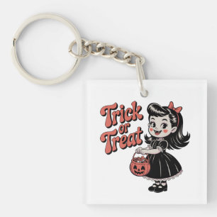Retro Halloween Keyring Vampire