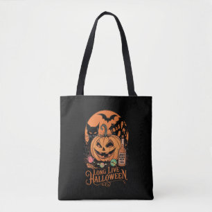 Retro Halloween Long Live Fall Spooky Season  Tote Bag