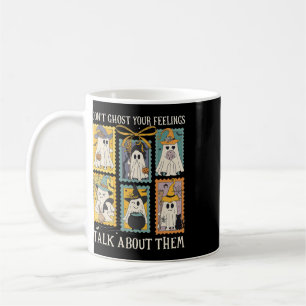 Retro Halloween Mental Health Don't Ghost Your Fee Coffee Mug