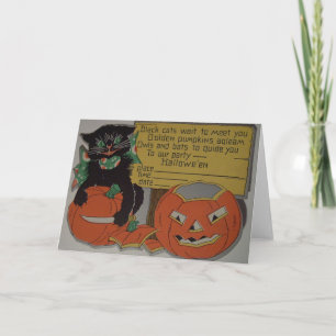 Retro Halloween Party Invitation