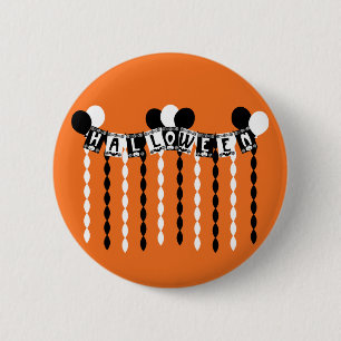 Retro Halloween Party Streamers 6 Cm Round Badge