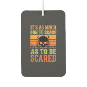 Retro Halloween Scare Skull Design_1 Car Air Freshener