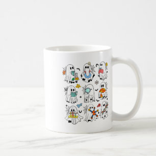 Retro Halloween Science Teacher Ghost Laboratory T Coffee Mug