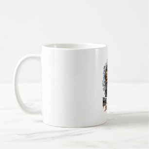 Retro Halloween Shirt with Engraved Ghost Moon Des Coffee Mug