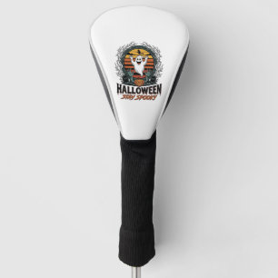 Retro Halloween Shirt with Engraved Ghost Moon Des Golf Head Cover