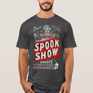 Retro Halloween Skeleton Horror Movie Midnight Spo T-Shirt