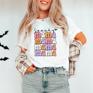 Retro Halloween Spooky Mama T-shirt