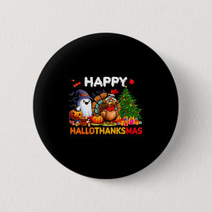 Retro Halloween Thanksgiving Christmas Happy Hallo 6 Cm Round Badge
