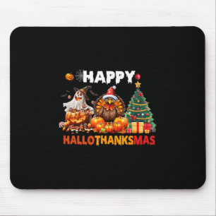 Retro Halloween Thanksgiving Christmas Happy Hallo Mouse Pad