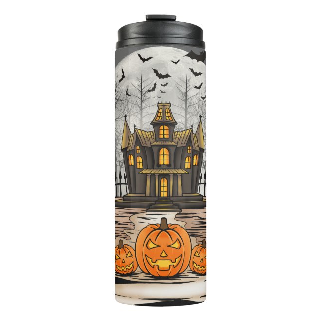 Retro Halloween  Thermal Tumbler (Front)