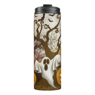 Retro Halloween Thermal Tumbler