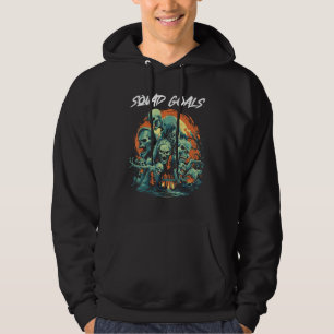 Retro Halloween Vintage Scary Monster Squad Goals Hoodie