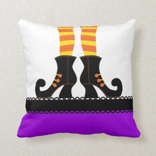 Retro Halloween Witch Cushion