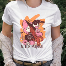 Retro Halloween Witch Woman