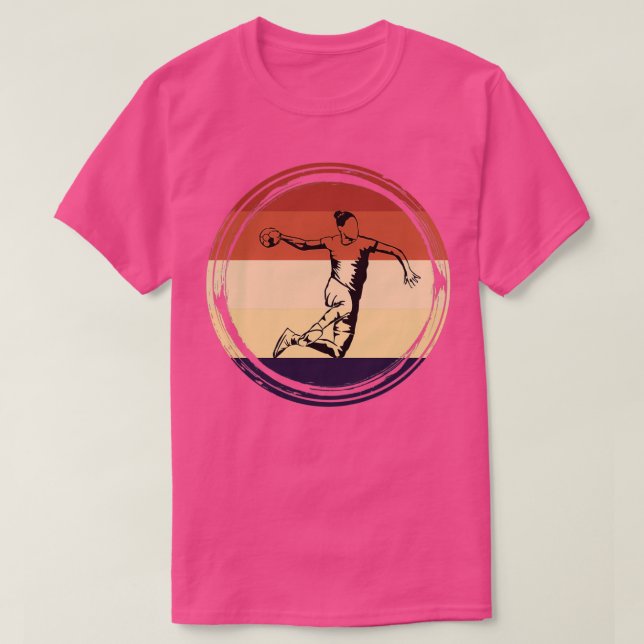 Retro handball handball ball vintage white T-Shirt (Design Front)