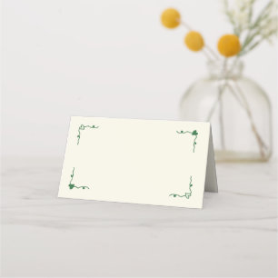 Retro Handwritten Whimsical Place Card