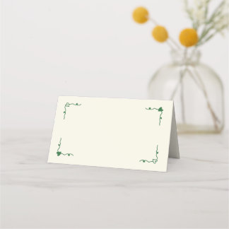 Retro Handwritten Whimsical  Place Card