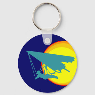 retro hang glider key ring