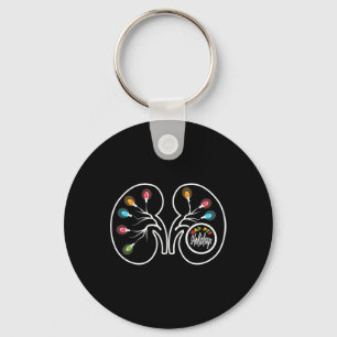 Retro Hap Pee Holidays Christmas Dialysis Nurse Ki Key Ring