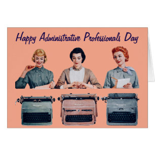Retro Happy Administrative Professionals Day 
