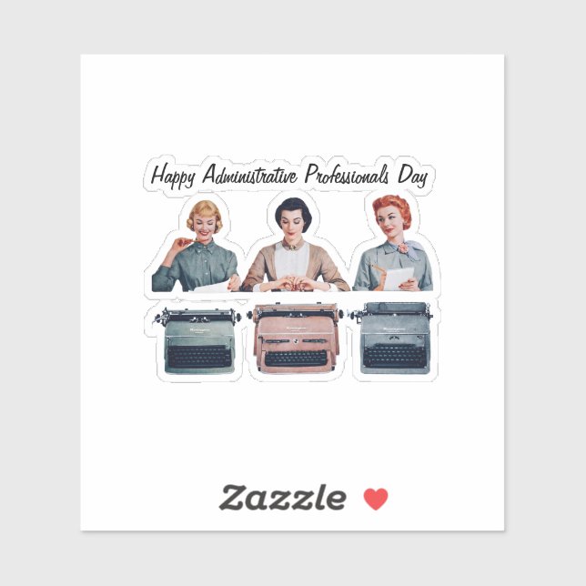 Retro Happy Administrative Professionals Day  (Sheet)