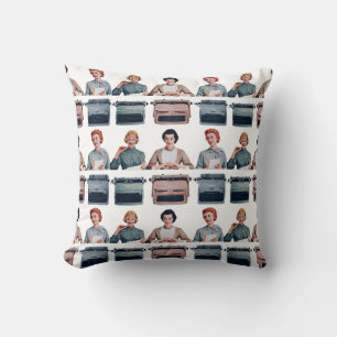 Retro Happy Administrative Professionals Day Cushion