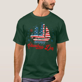 Retro Happy Columbus Day, Columbus Day Men Women  T-Shirt