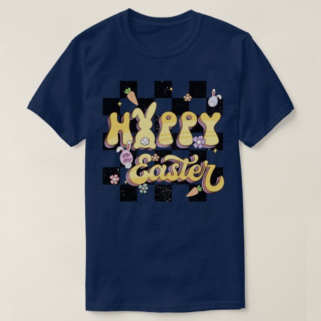 Retro Happy Easter T-Shirt (Design Front)