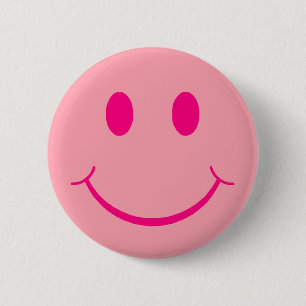 Retro Happy Face 6 Cm Round Badge