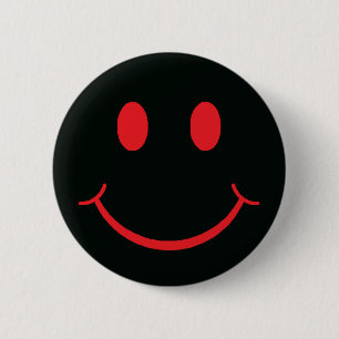Retro Happy Face 6 Cm Round Badge