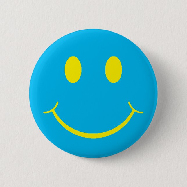 Retro Happy Face 6 Cm Round Badge (Front)