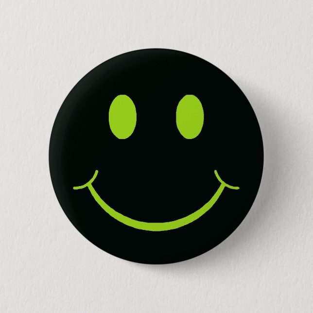 Retro Happy Face 6 Cm Round Badge (Front)