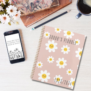 Retro Happy Face Flower Planner