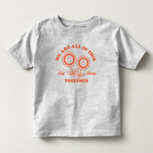 Retro Happy Flower Graphic Toddler T-Shirt