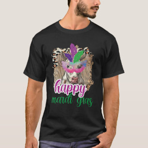 Retro Happy Mardi Gras Funny Carnival Art Love Ani T-Shirt