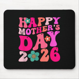 Retro Happy Mothers Day 2026 Family Matching Mum Mouse Pad