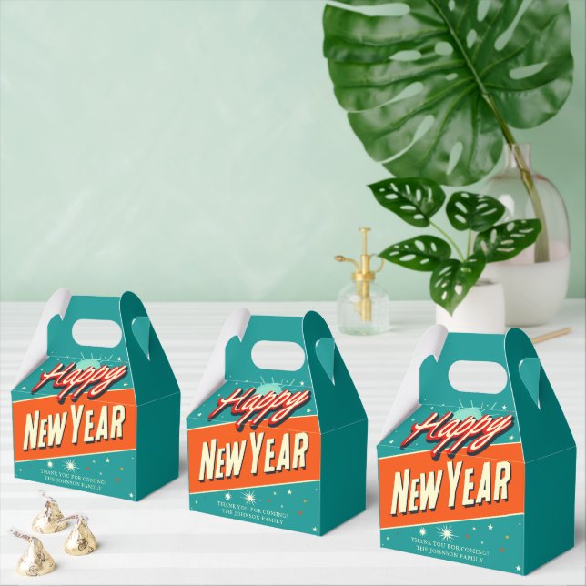 Retro Happy New Year Favour Box (Multiple)