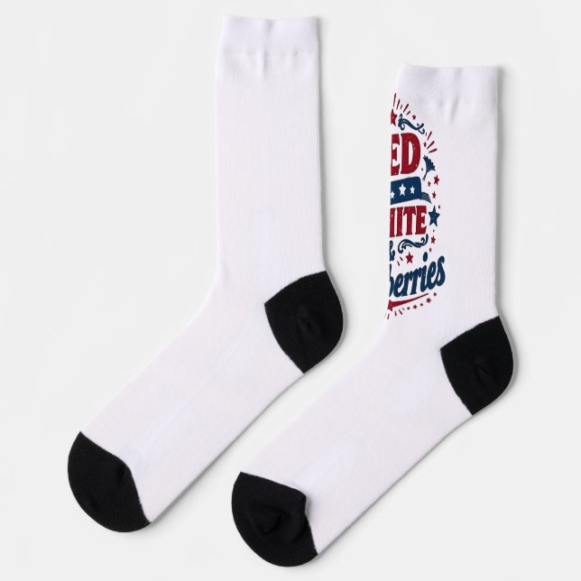 Retro Happy New Year Lobster Squad Funny New Year Socks (Left)