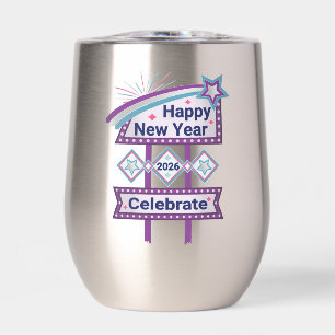 Retro Happy New Year Sign – Celebrate Marquee