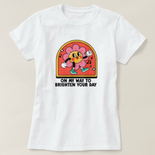 Retro Happy Positive Daisy T-Shirt