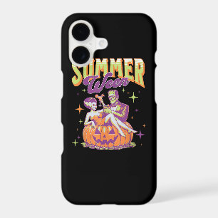 Retro Happy Summerween Funny Frankenstein Monster