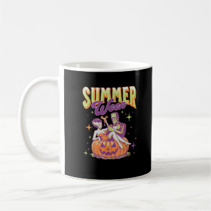 Retro Happy Summerween Funny Frankenstein Monster Coffee Mug