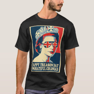 Retro Happy Treason Day 4th Of July British Coloni T-Shirt