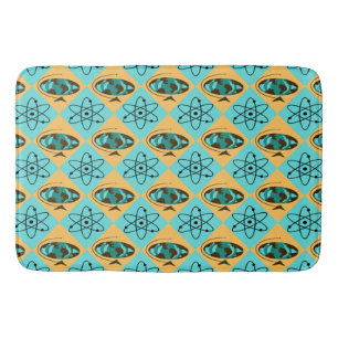Retro Harlequin Globe Trotter Bath Mat