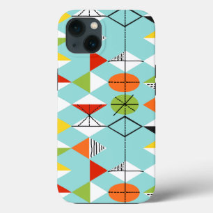 Retro Harlequin Pattern iPad Mini Case