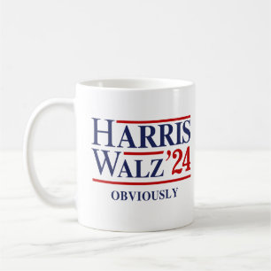 Retro Harris Walz '24 - Obviously Coffee Mug