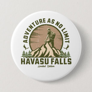 Retro Havasu Falls Hike Sunset 7.5 Cm Round Badge