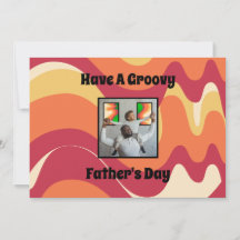 Retro "Have A Groovy Father's Day" Family Photo